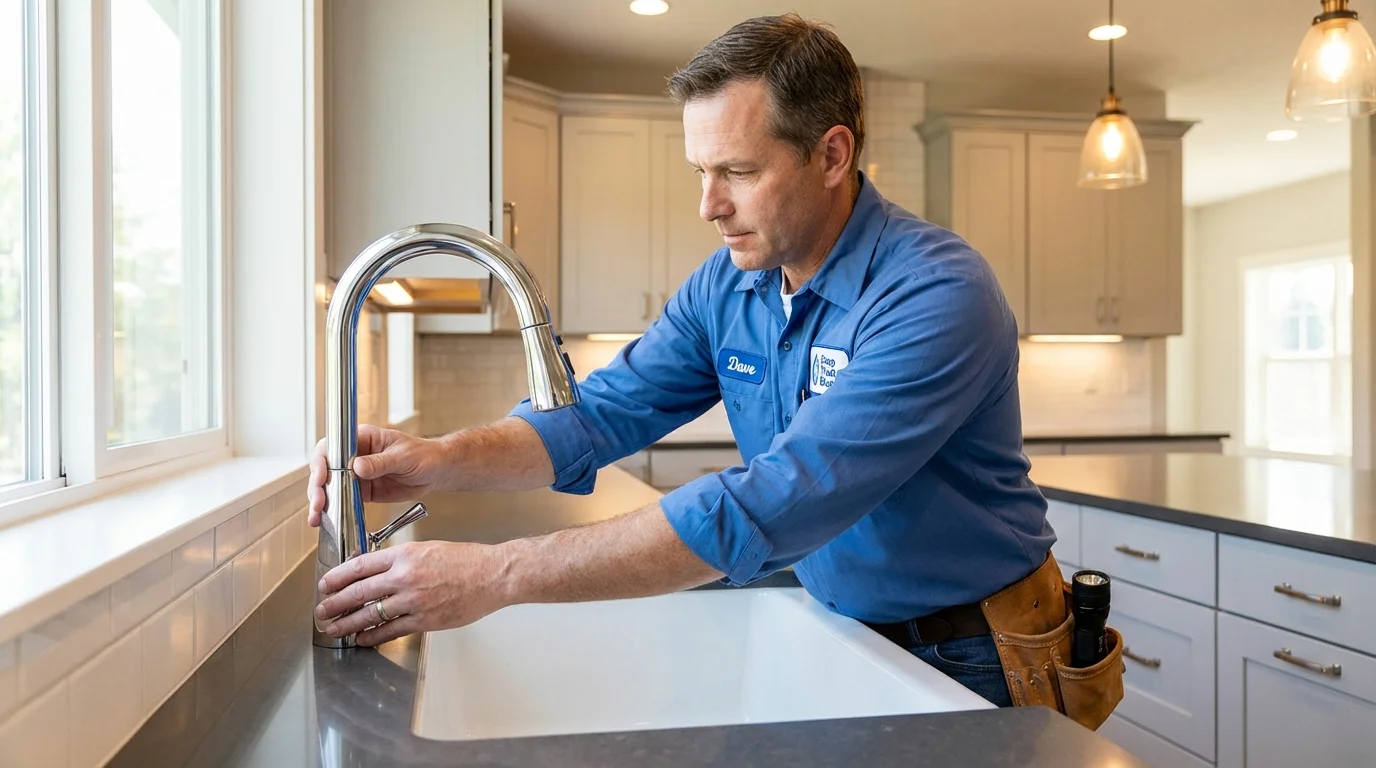 Kitchen faucet installation by Johns Plumbing LLC in Remington